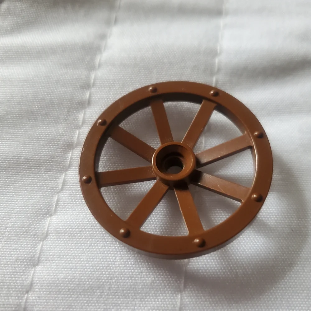 Lego Part #4489 Brown Western Wheel with‎ 8 Spokes